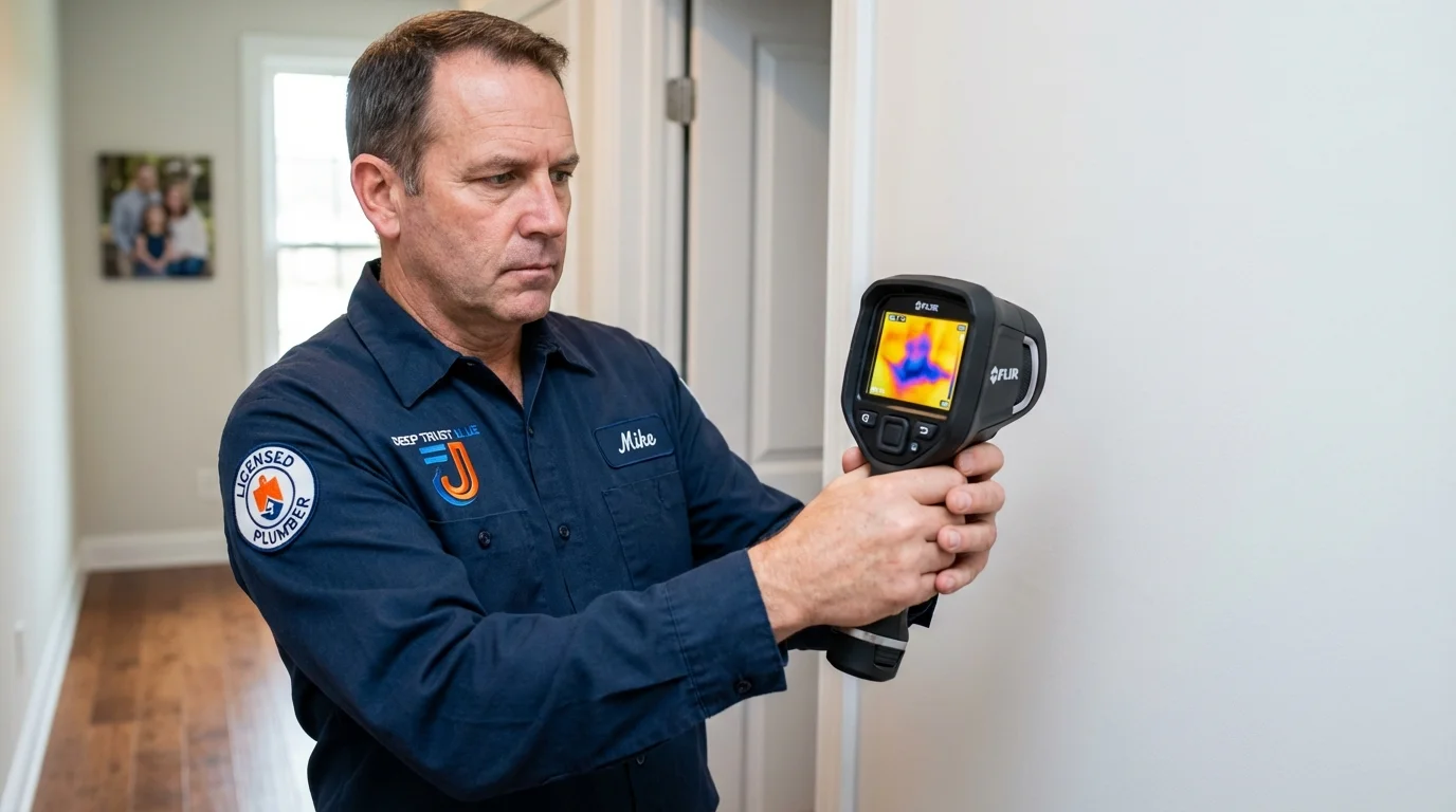 Thermal imaging leak detection by Johns Plumbing LLC in Benavides